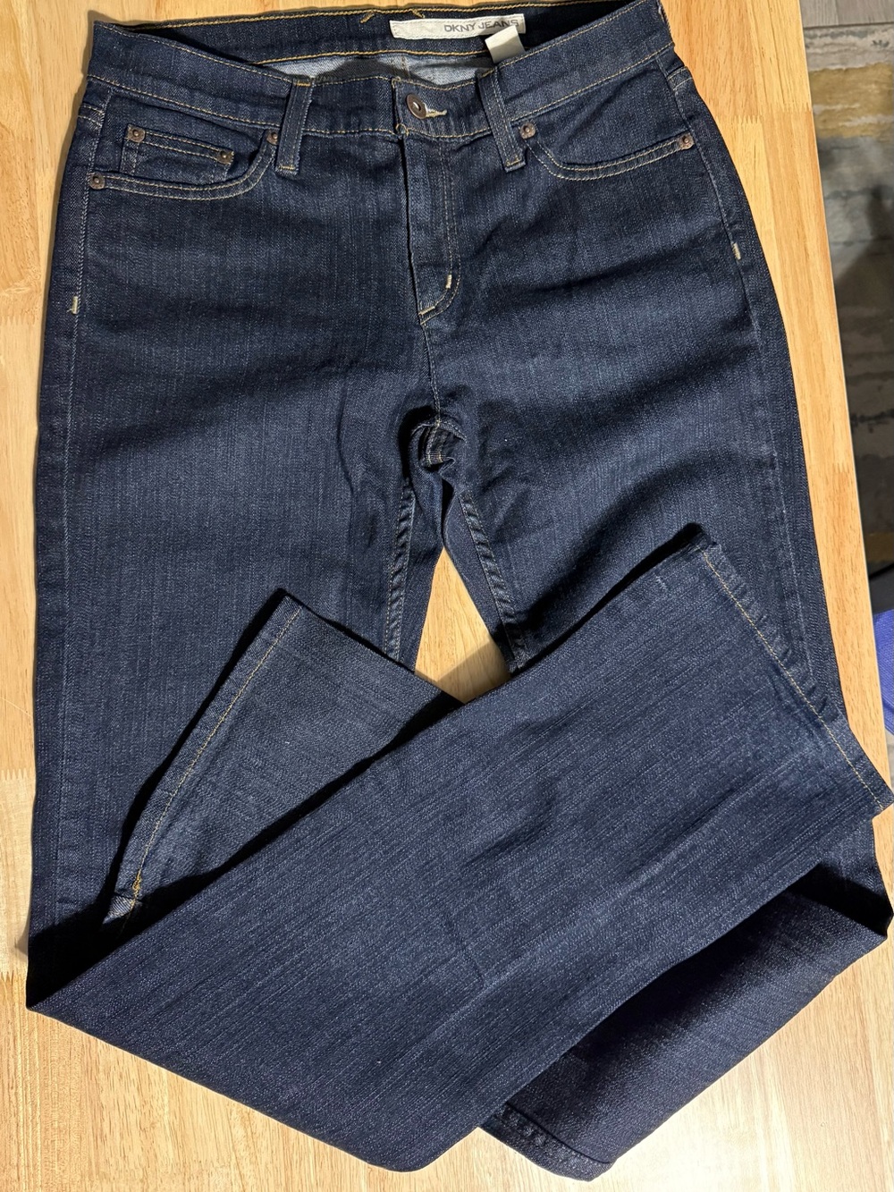 DKNY Dark Blue Slim Straight Jeans